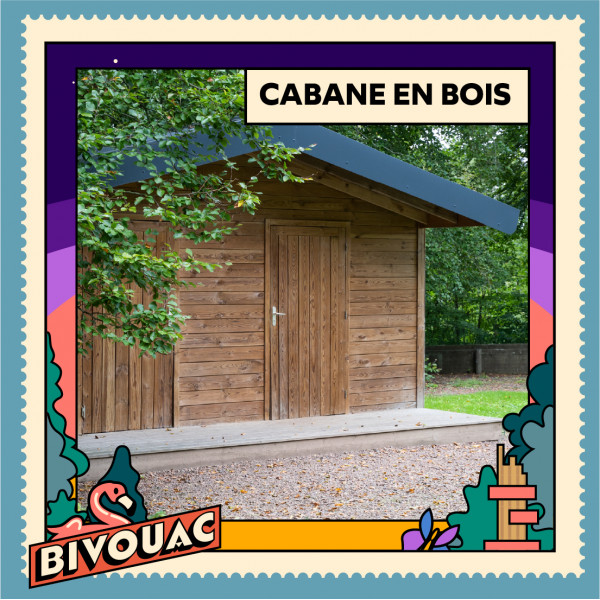 CABANE EN BOIS - 6 PERSONNES - DU VEN. 29/08 à 15h00 au DIM. 31/08 à 12H00